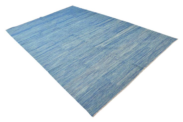 Detail image of 6' 6 x 10' Hand Woven Kilim Modern Wool Rug