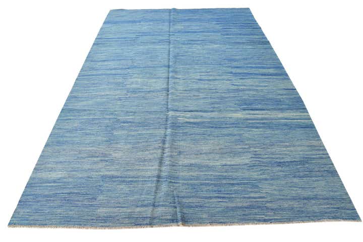 6' 6 x 10' Hand Woven Kilim Modern Wool Rug