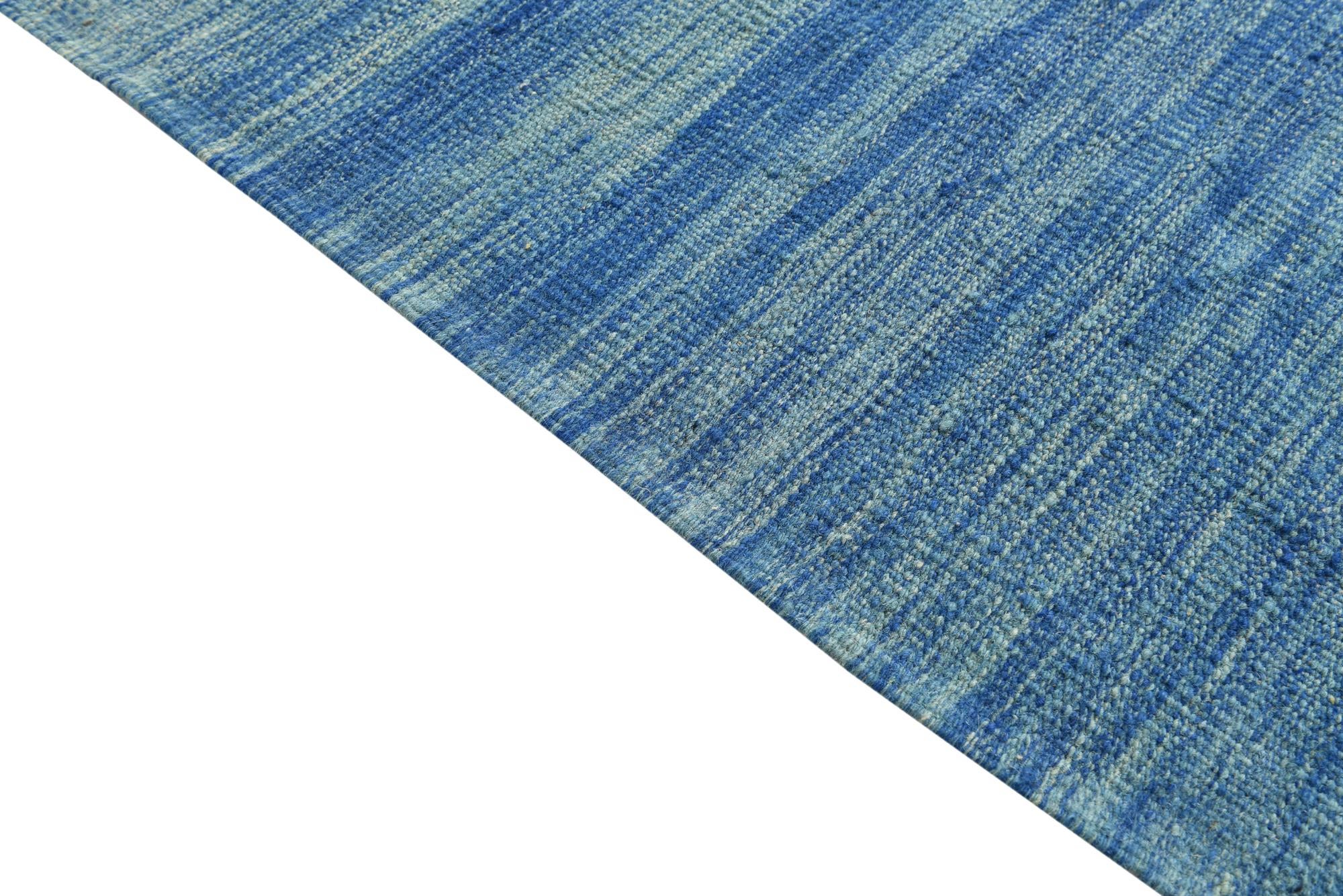 6' 6 x 10' Hand Woven Kilim Modern Wool Rug