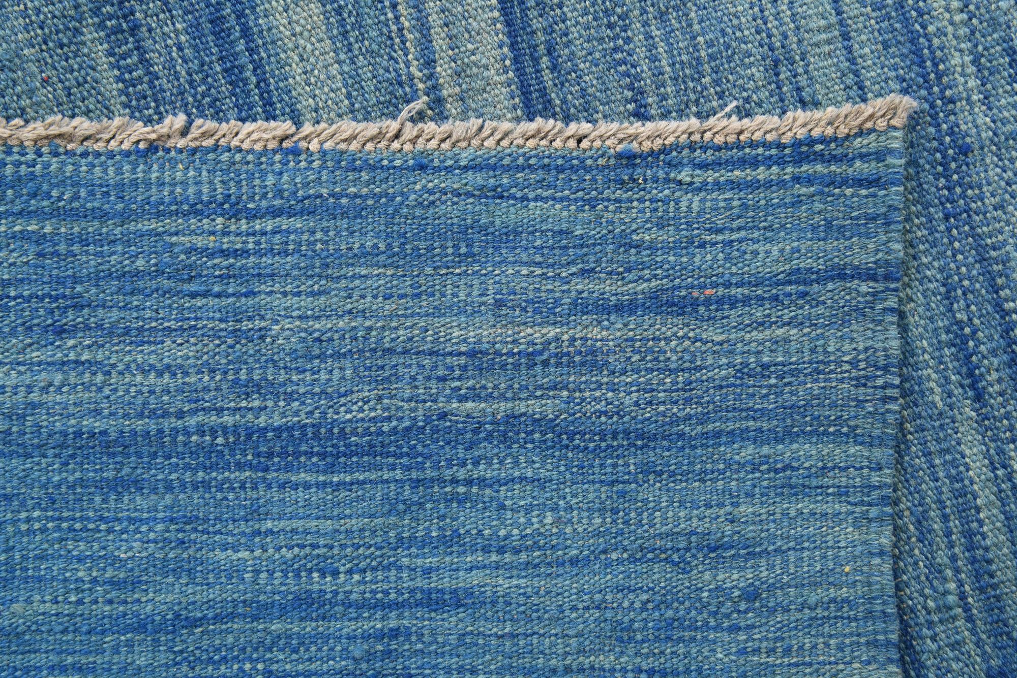 6' 6 x 10' Hand Woven Kilim Modern Wool Rug