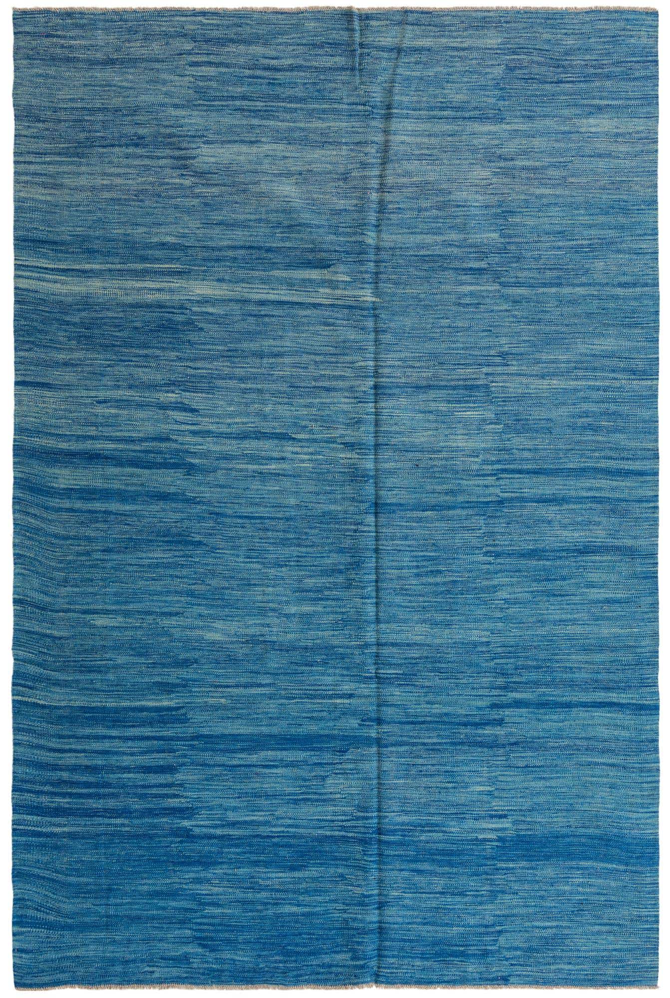 6' 6 x 10' Hand Woven Kilim Modern Wool Rug