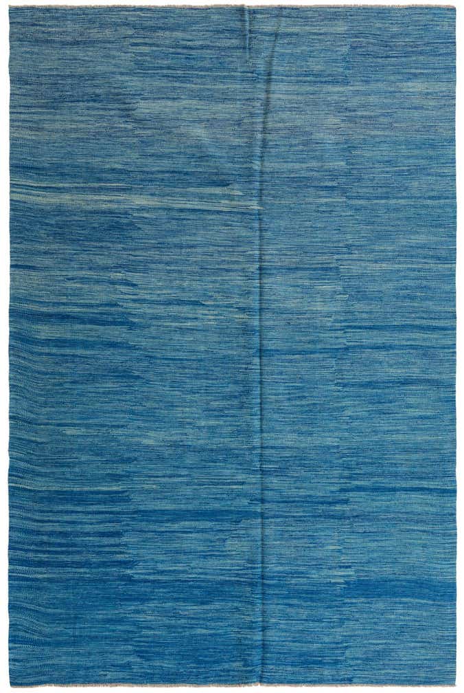 6' 6 x 10' Hand Woven Kilim Modern Wool Rug