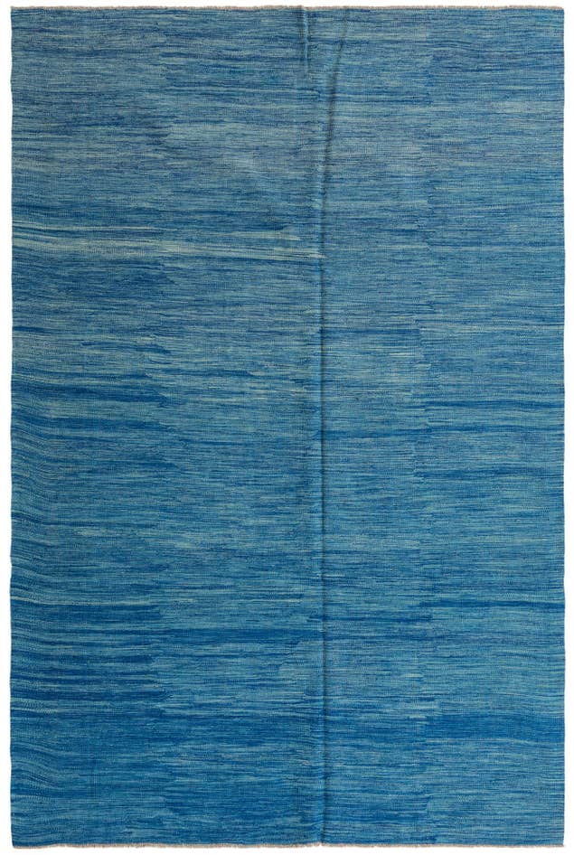 Detail image of 6' 6 x 10' Hand Woven Kilim Modern Wool Rug