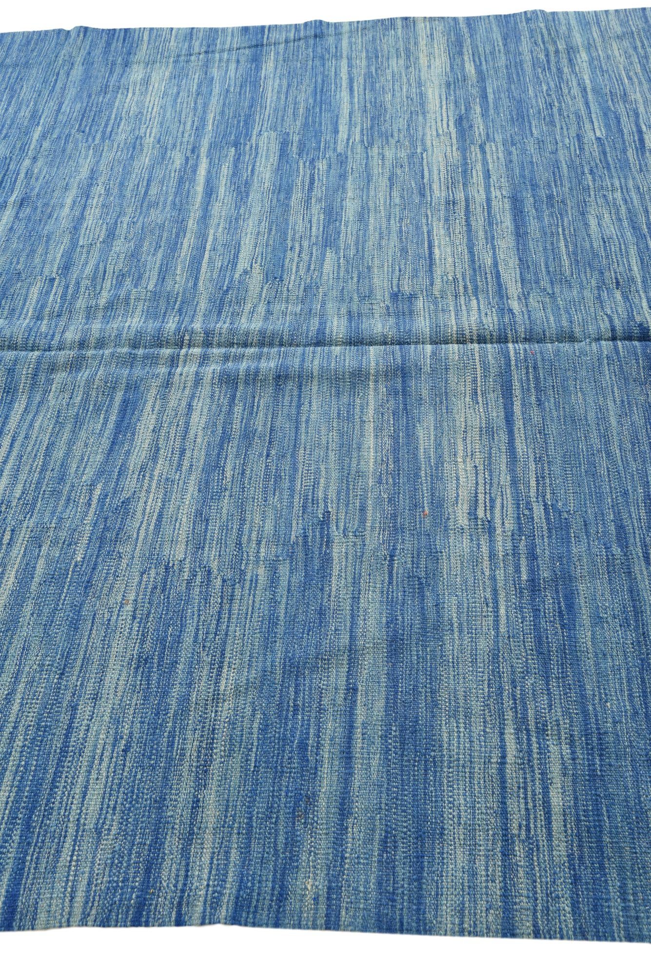 6' 7 x 9' 10 Hand Woven Kilim Modern Wool Rug