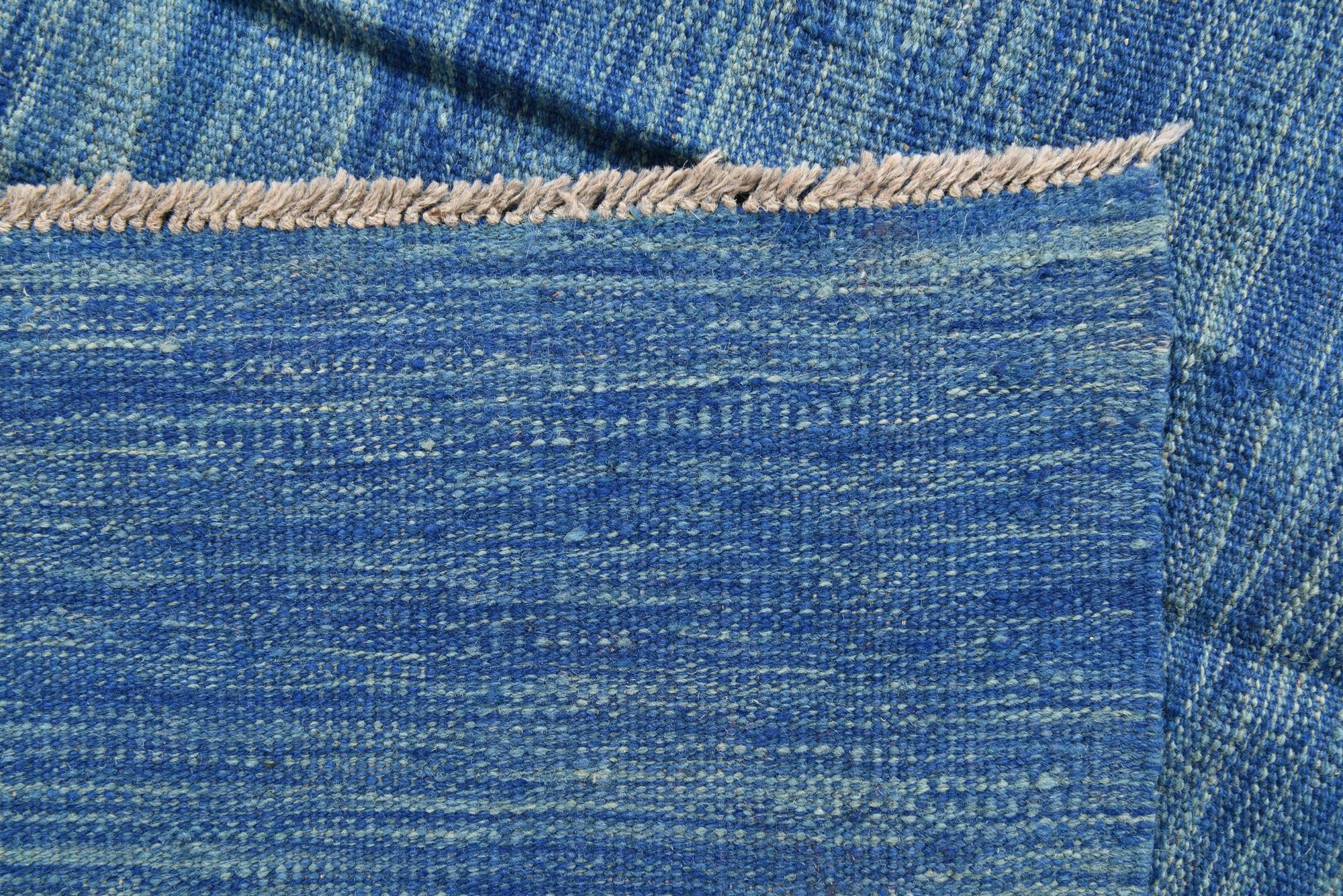 6' 7 x 9' 10 Hand Woven Kilim Modern Wool Rug
