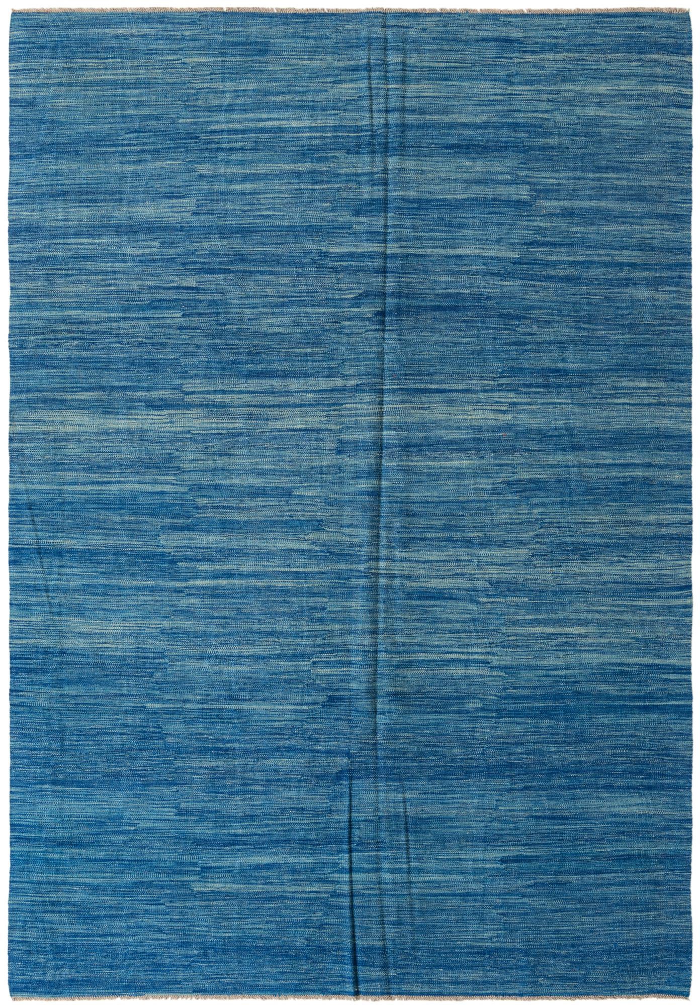 6' 7 x 9' 10 Hand Woven Kilim Modern Wool Rug