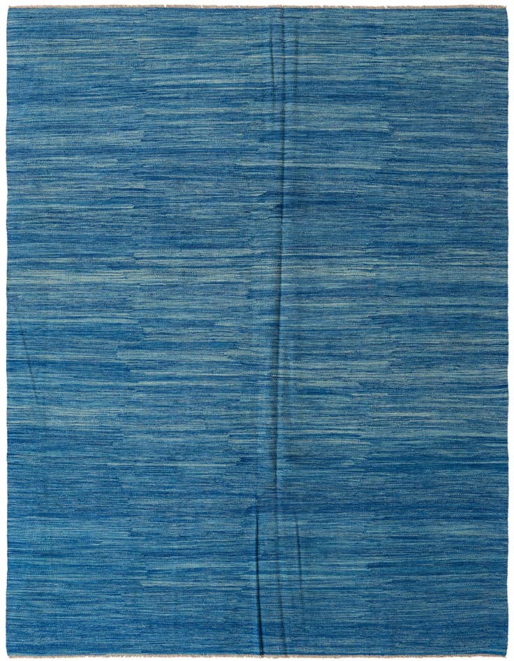 Detail image of 6' 7 x 9' 10 Hand Woven Kilim Modern Wool Rug