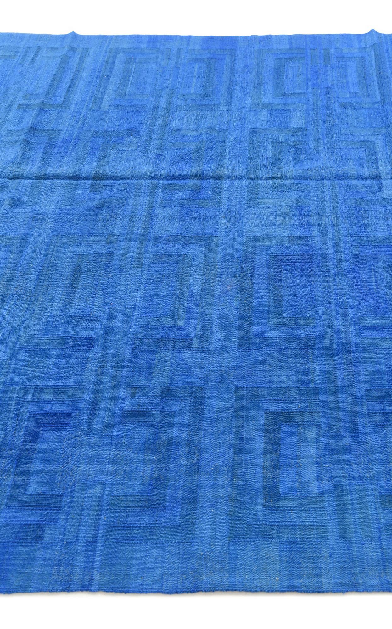 6' 4 x 9' 5 Hand Woven Kilim Modern Wool Rug