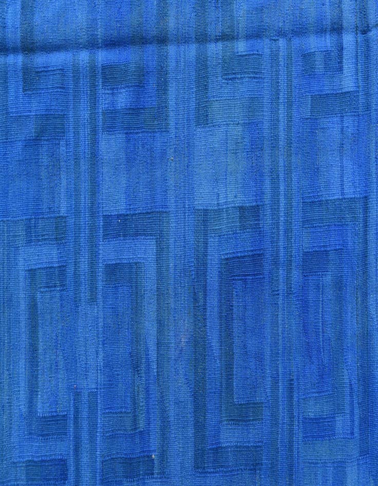 Detail image of 6' 4 x 9' 5  Hand Woven Kilim Modern Wool Rug