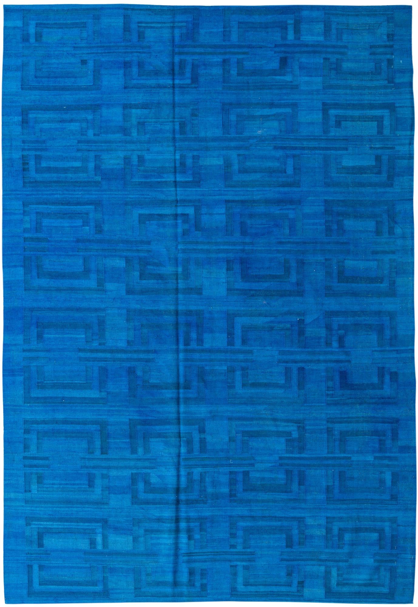 6' 4 x 9' 5 Hand Woven Kilim Modern Wool Rug
