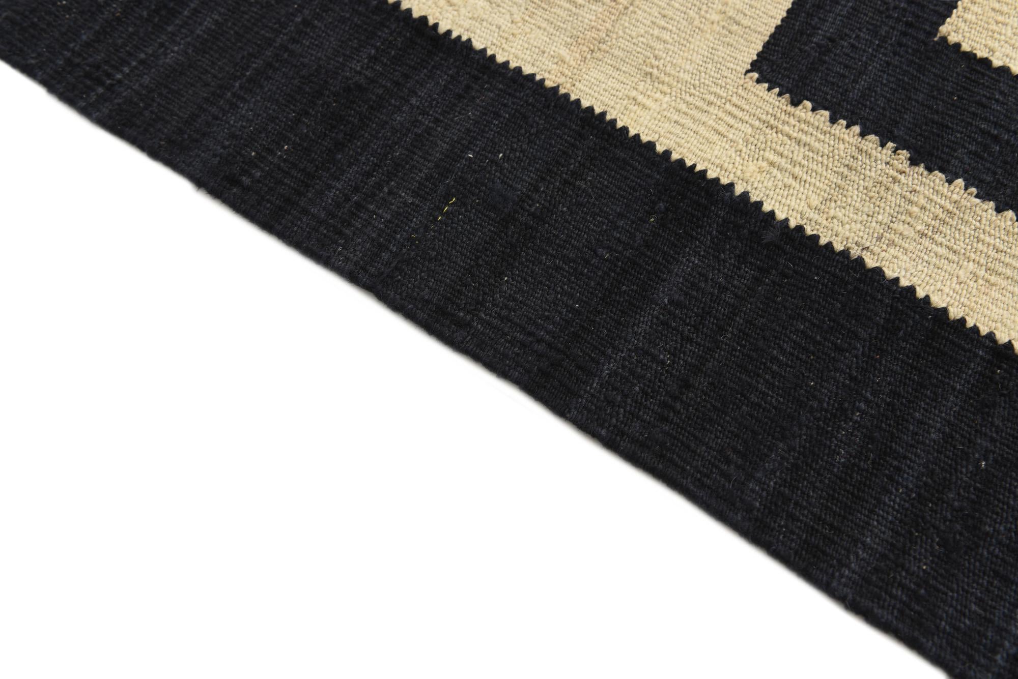 6' 6 x 9' 10 Hand Woven Kilim Modern Wool Rug