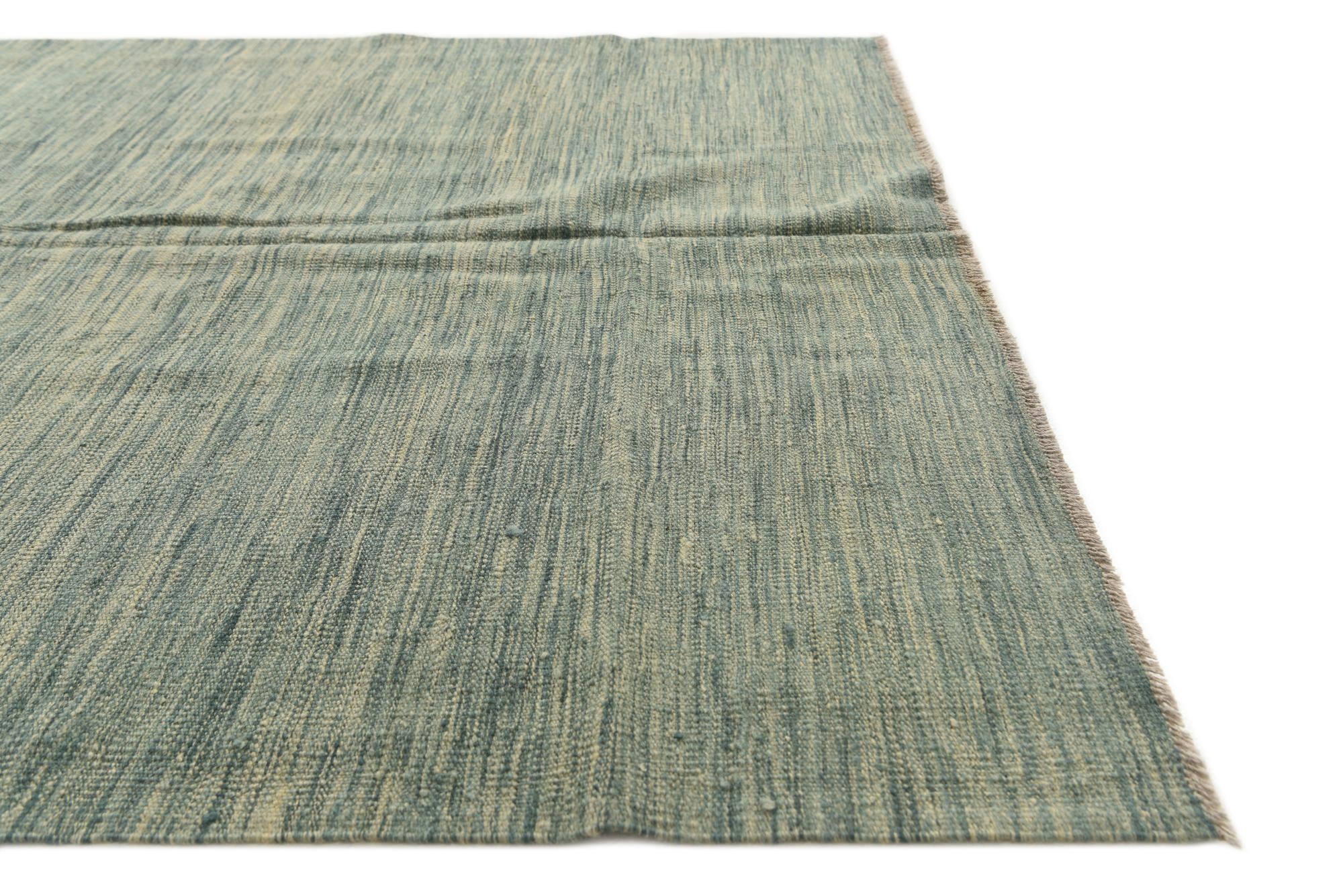 4' 10 x 6' 6 Hand Woven Kilim Modern Wool Rug