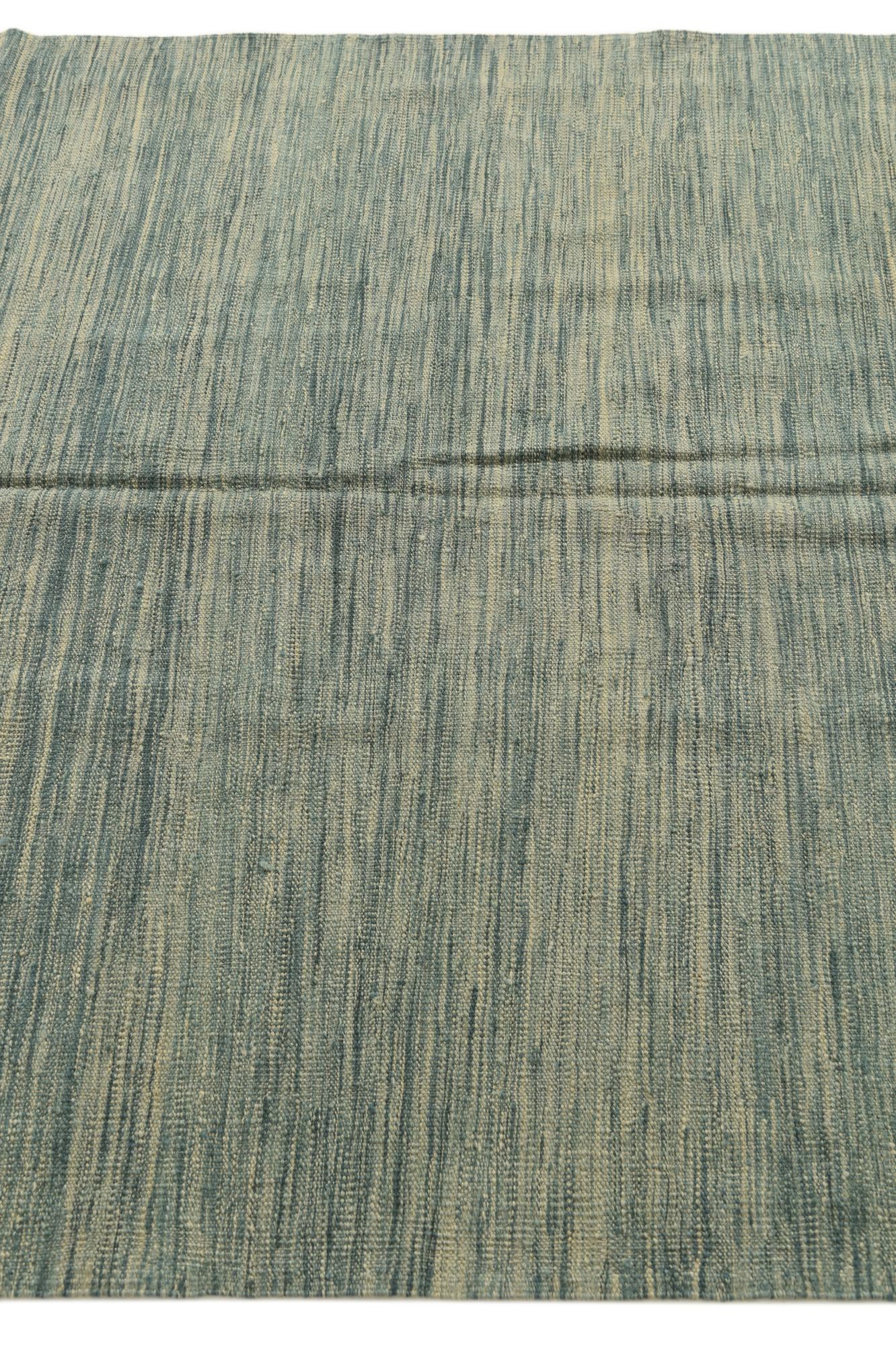 4' 10 x 6' 6 Hand Woven Kilim Modern Wool Rug