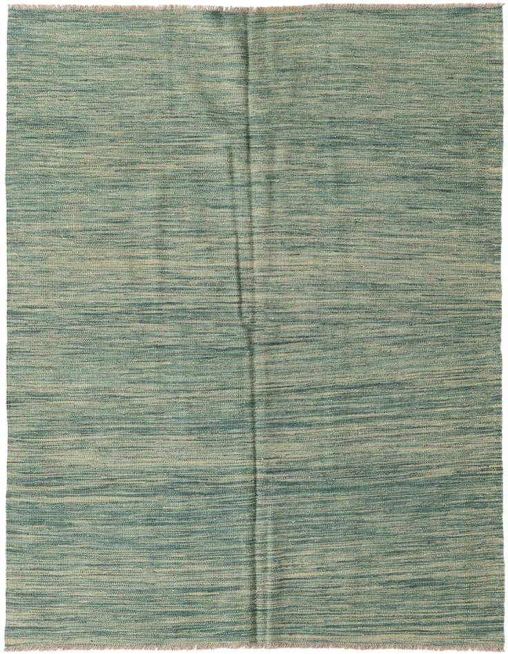 Detail image of 4' 10 x 6' 6 Hand Woven Kilim Modern Wool Rug