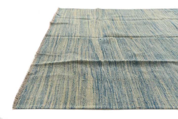 4' 2 x 6' 4 Hand Woven Kilim Modern Wool Rug