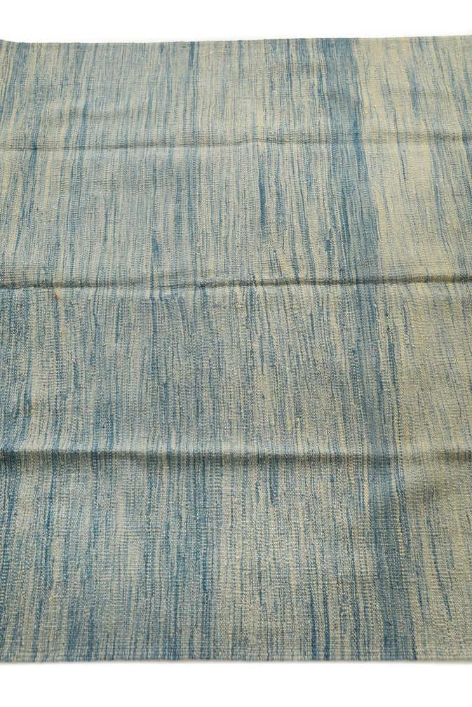 4' 2 x 6' 4 Hand Woven Kilim Modern Wool Rug