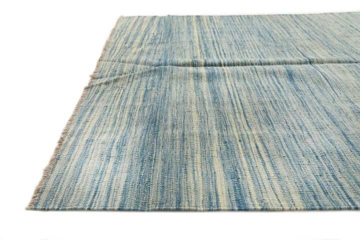 4' x 6' 4 Hand Woven Kilim Modern Wool Rug