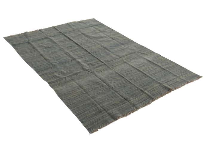 5' 5 x 8' Hand Woven Kilim Modern Wool Rug