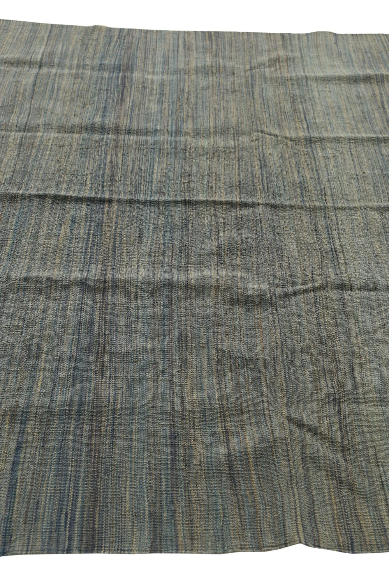 5' 5 x 8' Hand Woven Kilim Modern Wool Rug