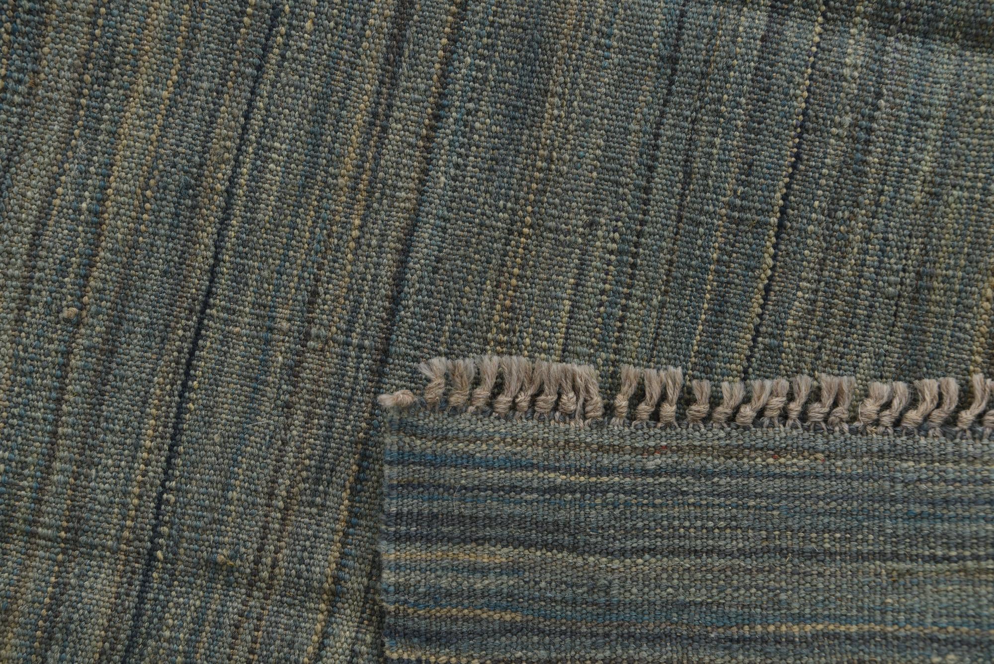 5' 5 x 8' Hand Woven Kilim Modern Wool Rug