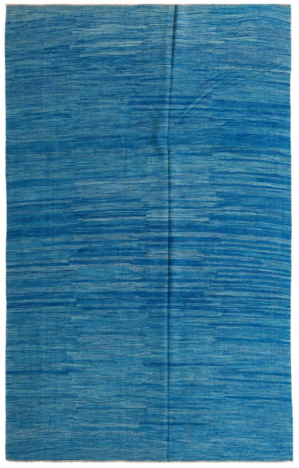 Detail image of 6' 6 x 10' Hand Woven Kilim Modern Wool Rug