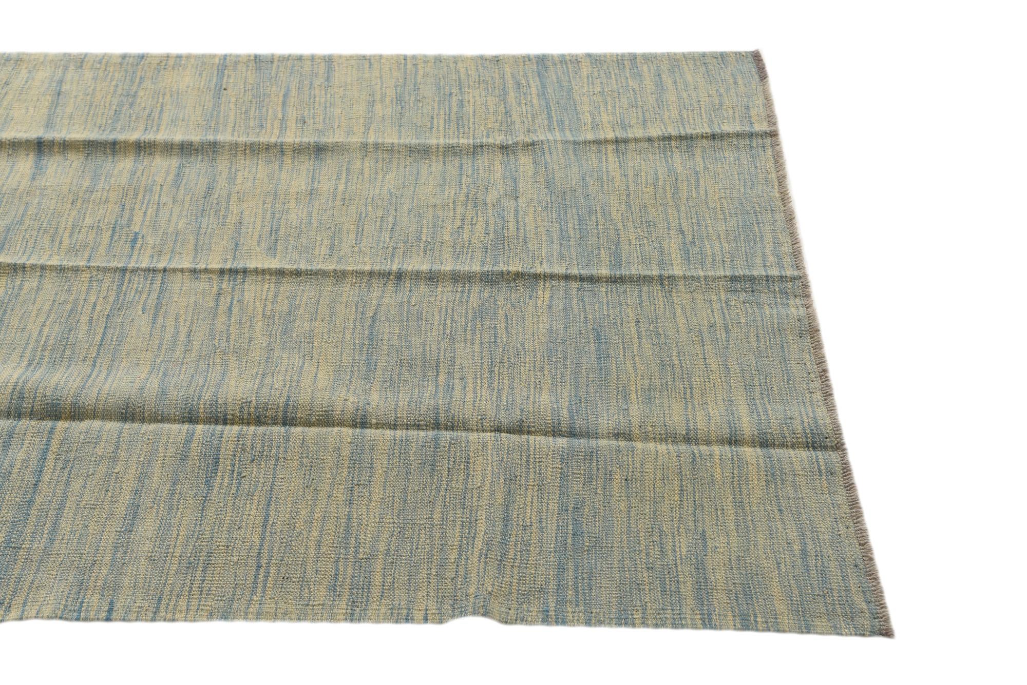 4' x 6' Hand Woven Kilim Modern Wool Rug