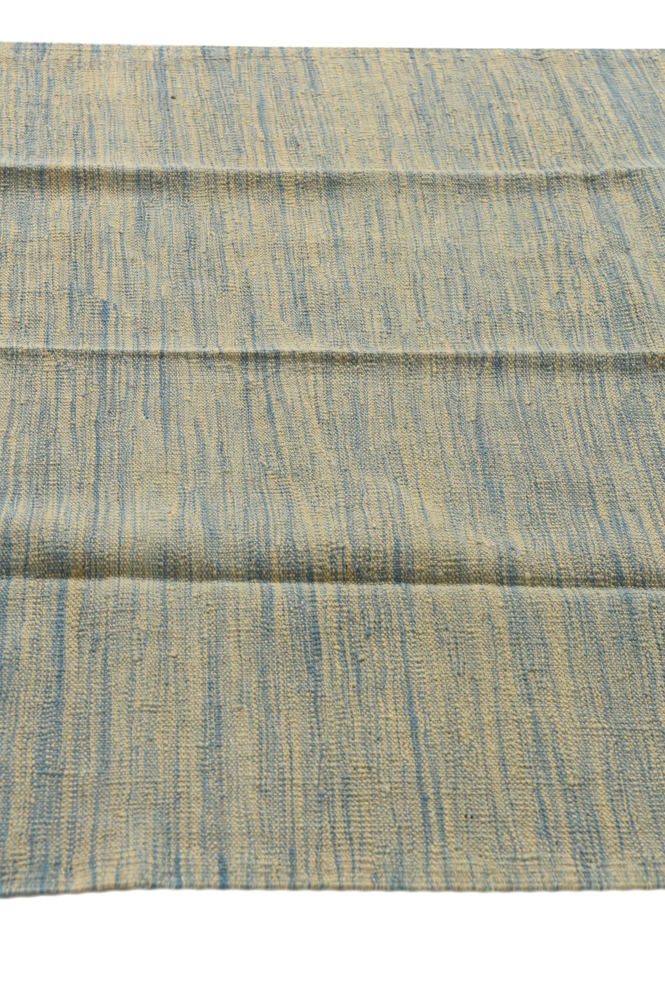 4' x 6' Hand Woven Kilim Modern Wool Rug