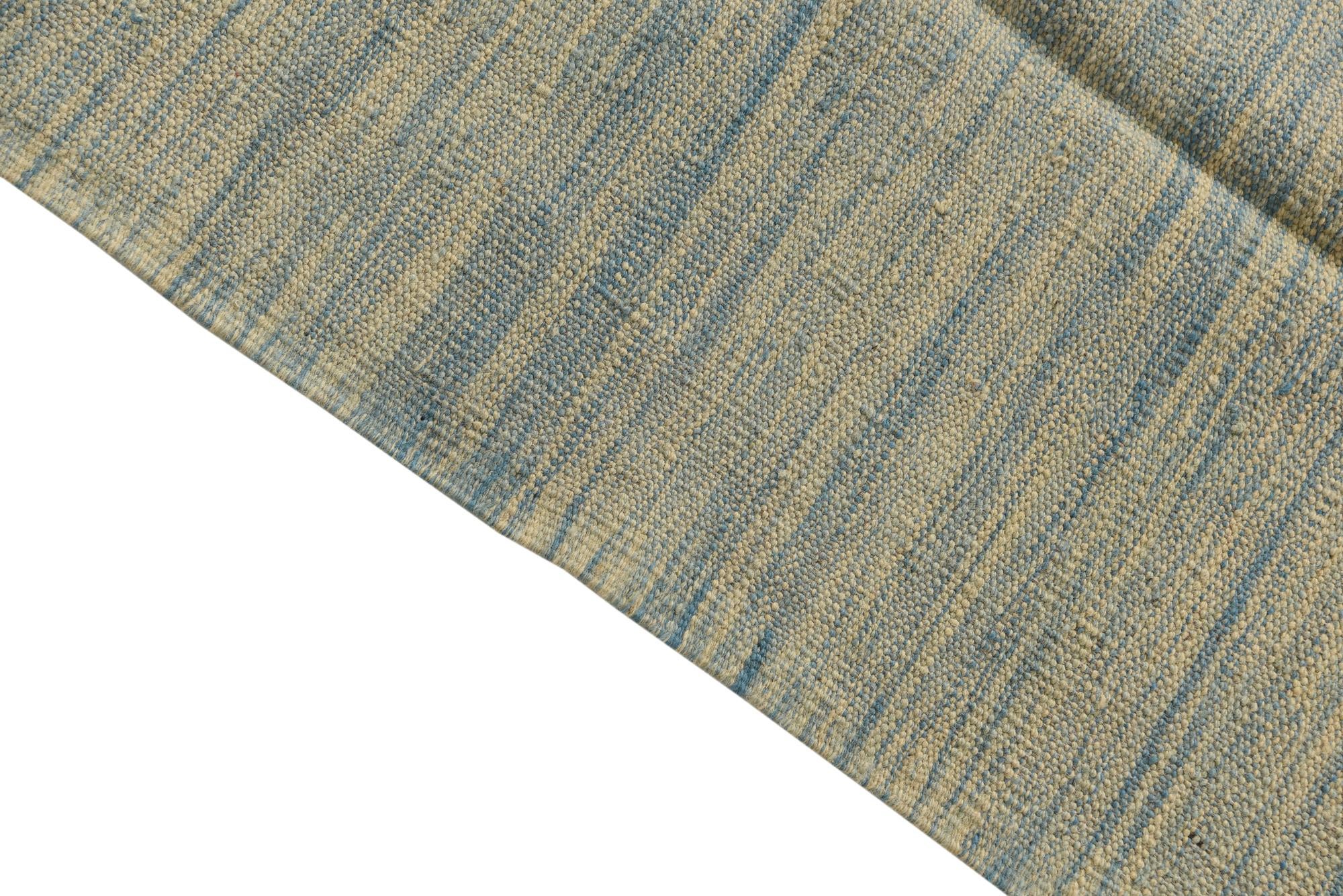 4' x 6' Hand Woven Kilim Modern Wool Rug