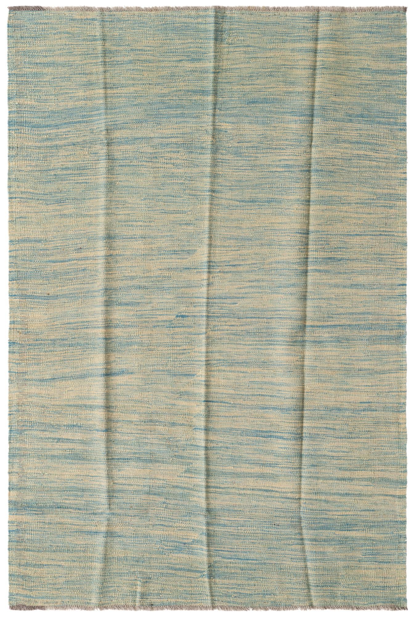 4' x 6' Hand Woven Kilim Modern Wool Rug