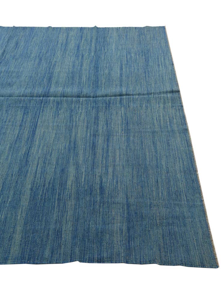 Detail image of 6' 8 x 10'  Hand Woven Kilim Modern Wool Rug