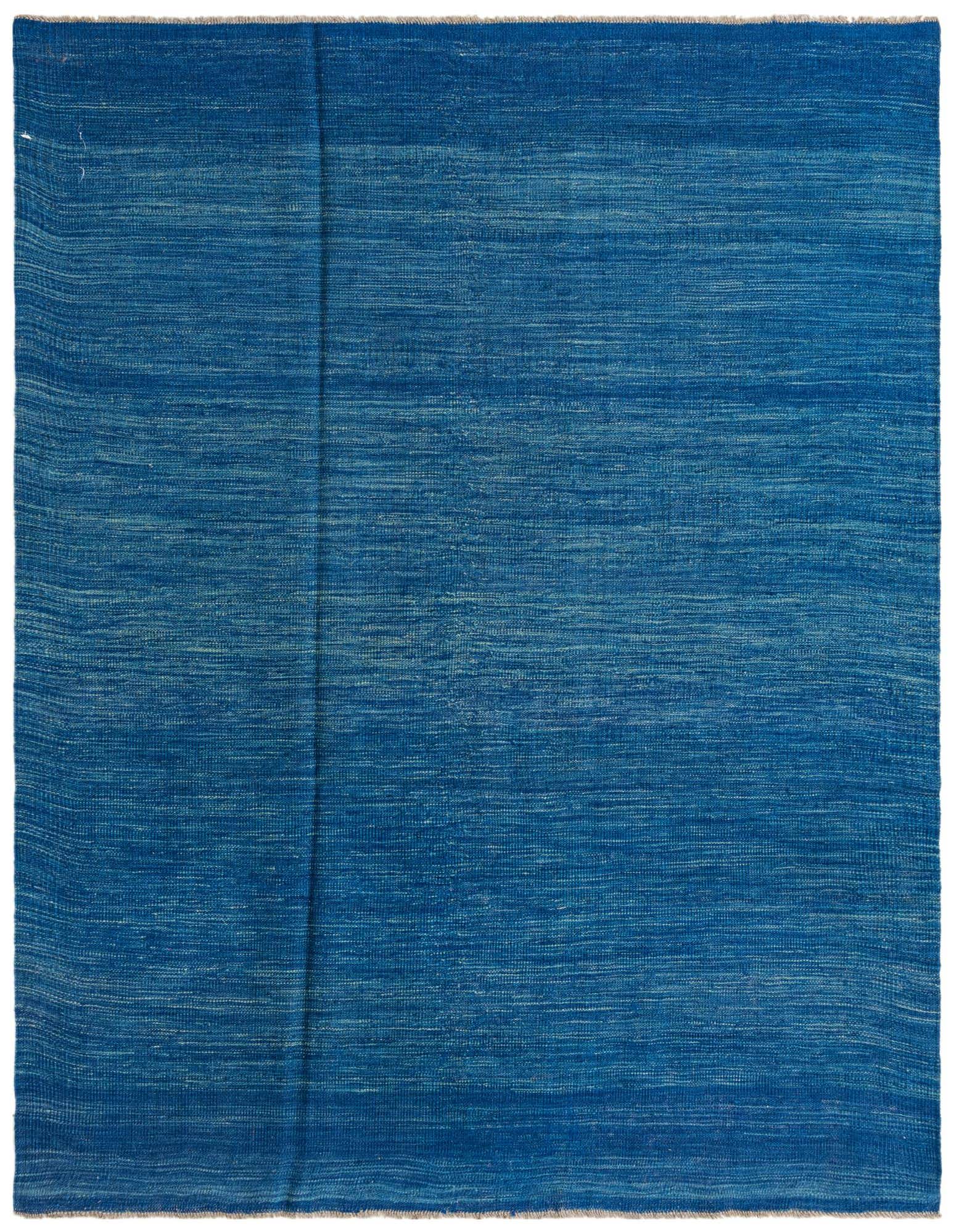 5' 3 x 6' 10 Hand Woven Kilim Modern Wool Rug