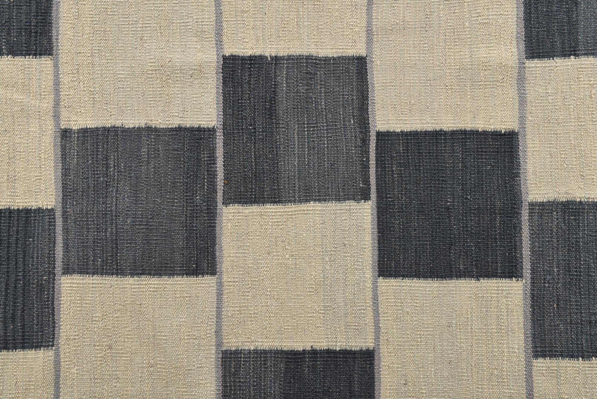10' 3 x 12' 11 Hand Woven Kilim Modern Wool Rug