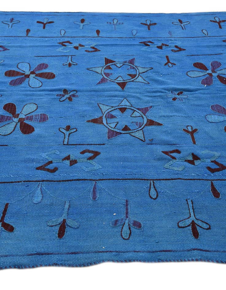 Detail image of 6' x 7' 3  Hand Woven Kilim Modern Wool Rug