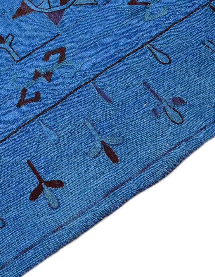 Detail image of 6' x 7' 3  Hand Woven Kilim Modern Wool Rug