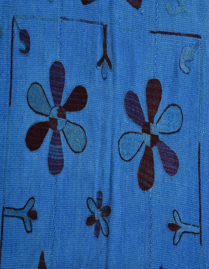 Detail image of 6' x 7' 3  Hand Woven Kilim Modern Wool Rug