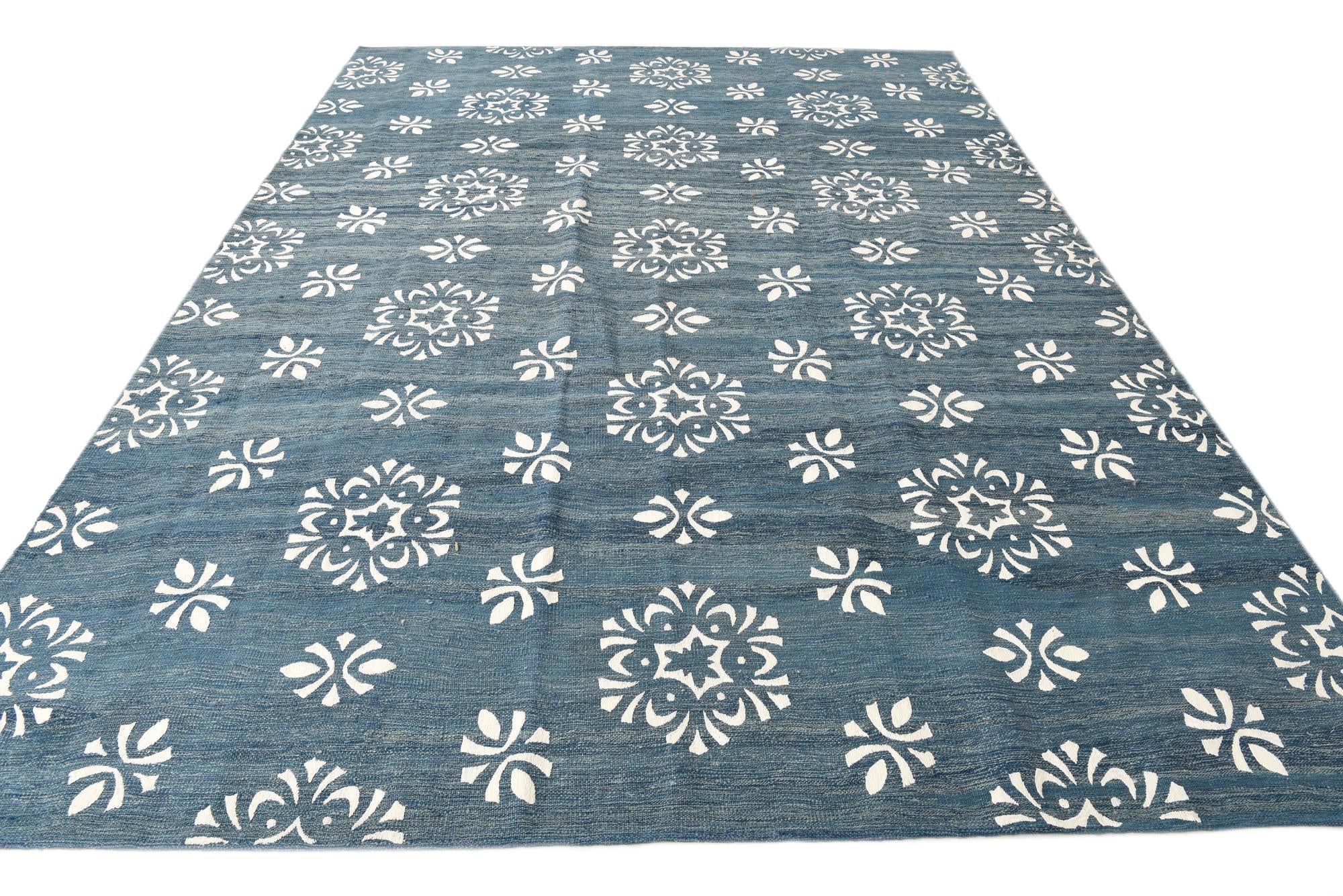 8' 5 x 11' 5 Hand Woven Kilim Modern Rug