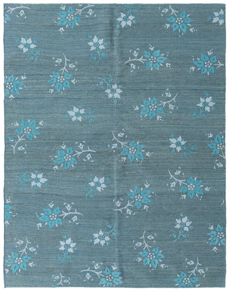 Detail image of 5' 5 x 7' 11 Hand Woven Kilim Modern Rug