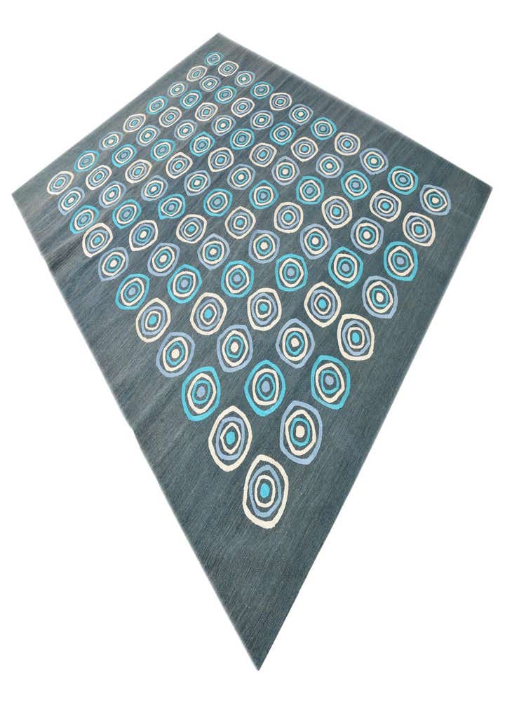 8' x 10' Hand Woven Kilim Modern Rug