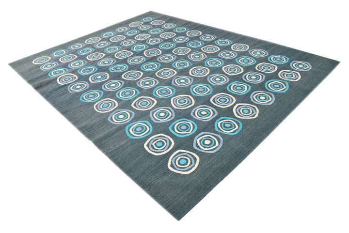 8' x 10' Hand Woven Kilim Modern Rug