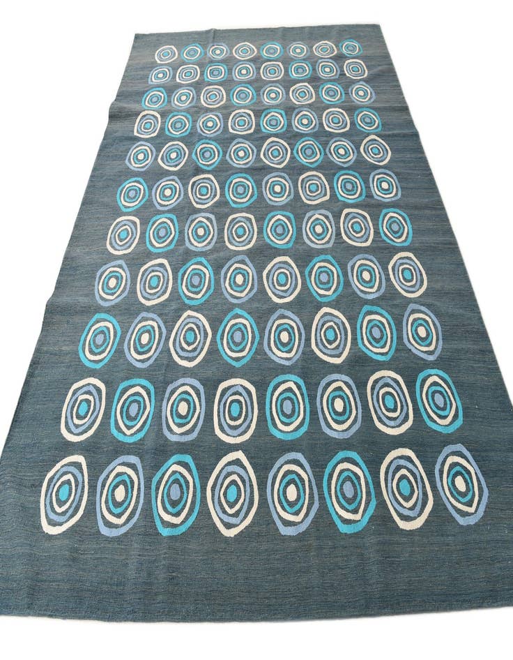 Detail image of 8' x 10' Hand Woven Kilim Modern Rug