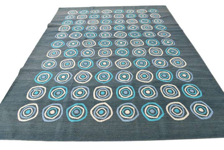 8' x 10' Hand Woven Kilim Modern Rug
