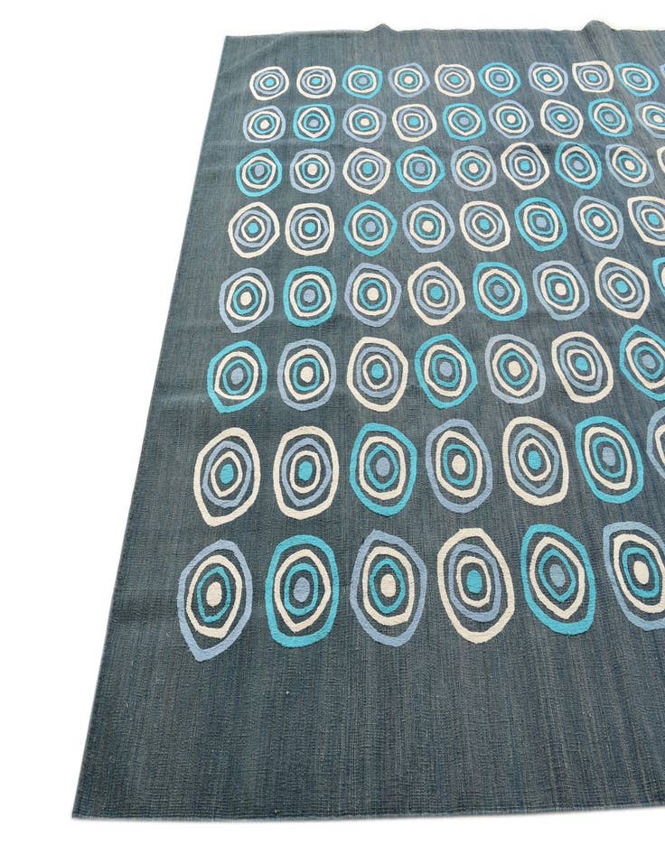 Detail image of 8' x 10' Hand Woven Kilim Modern Rug