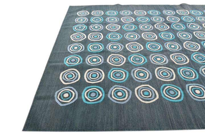 8' x 10' Hand Woven Kilim Modern Rug