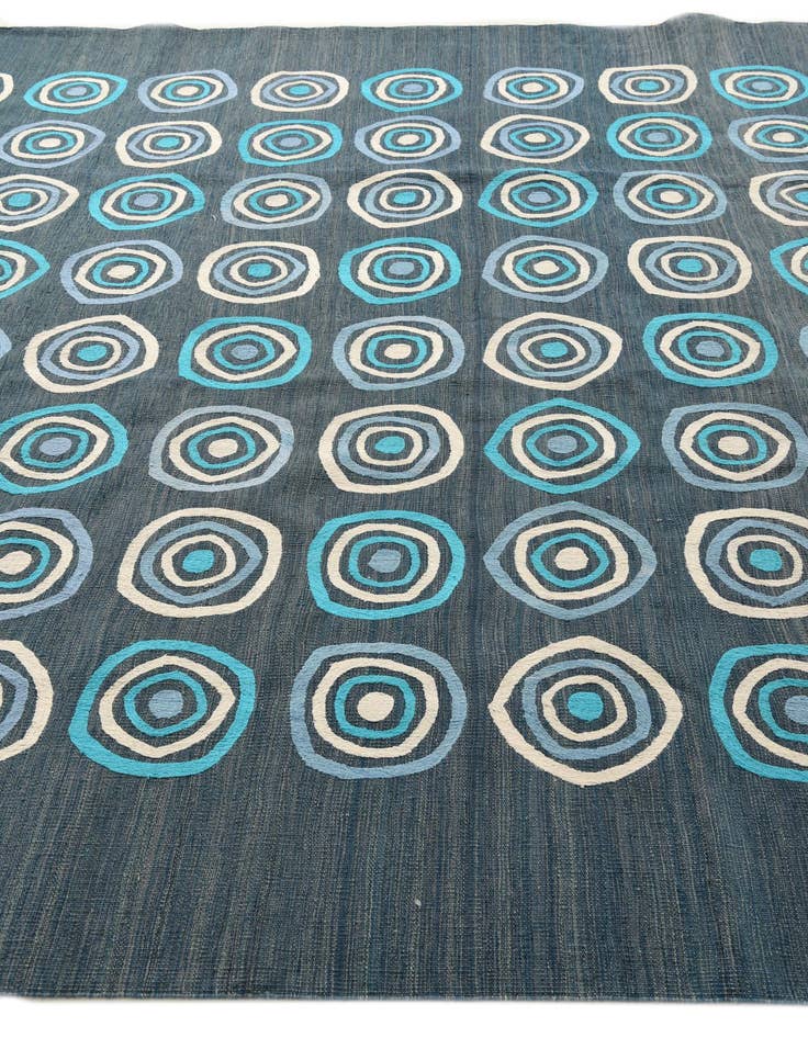 Detail image of 8' x 10' Hand Woven Kilim Modern Rug