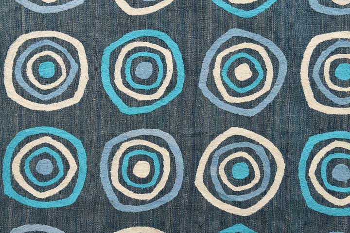 8' x 10' Hand Woven Kilim Modern Rug