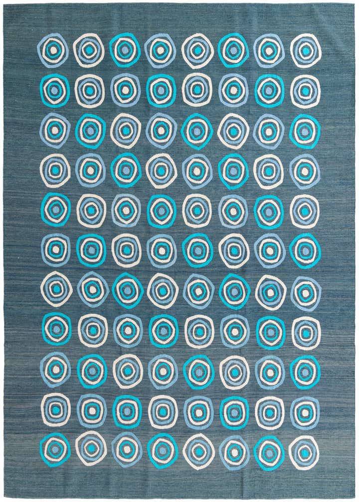 8' x 10' Hand Woven Kilim Modern Rug