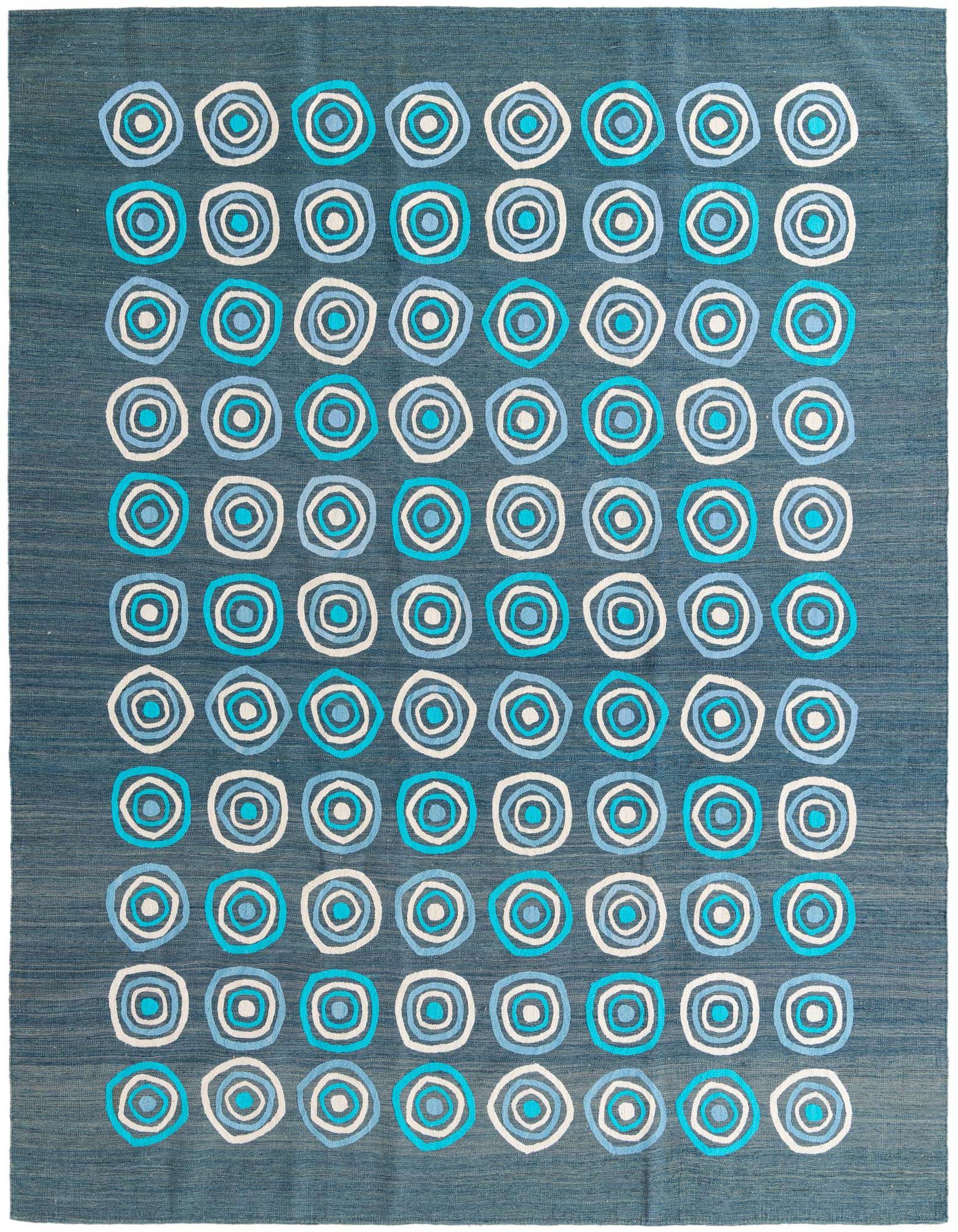 8' x 10' Hand Woven Kilim Modern Rug