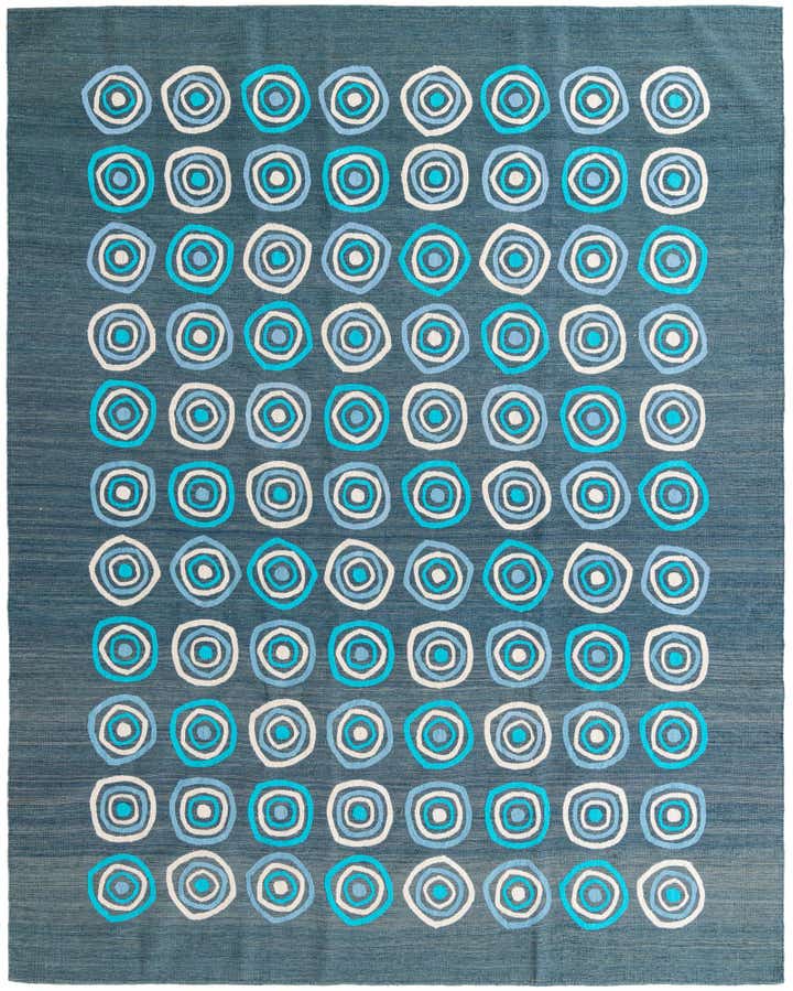 8' x 10' Hand Woven Kilim Modern Rug