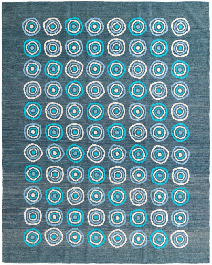 Detail image of 8' x 10' Hand Woven Kilim Modern Rug