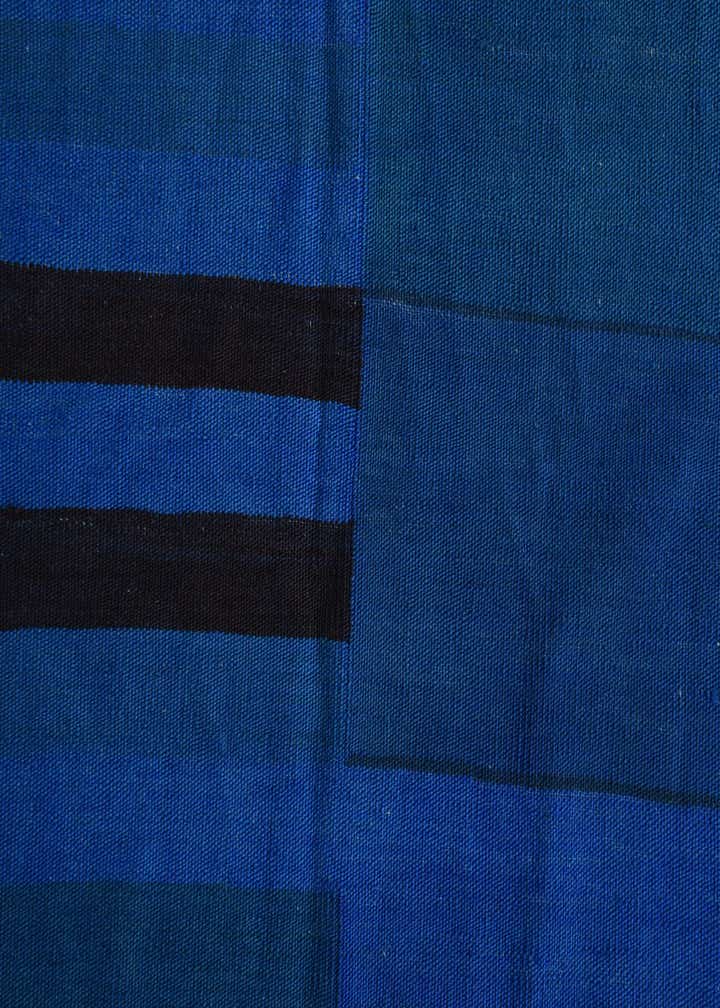 4' 8 x 6' 4 Hand Woven Kilim Modern Wool Rug